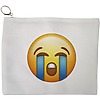 Portfard Cosmetice tip Plic, model Crying Emoji, 23x18 cm, Alb, BEKZ® 13 Portfard Cosmetice tip Plic model Crying Emoji 23x18 cm Alb BEKZ®