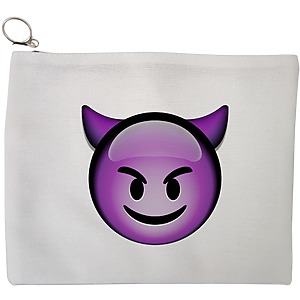 Portfard Cosmetice tip Plic, model Devil, 23x18 cm, Alb, BEKZ®