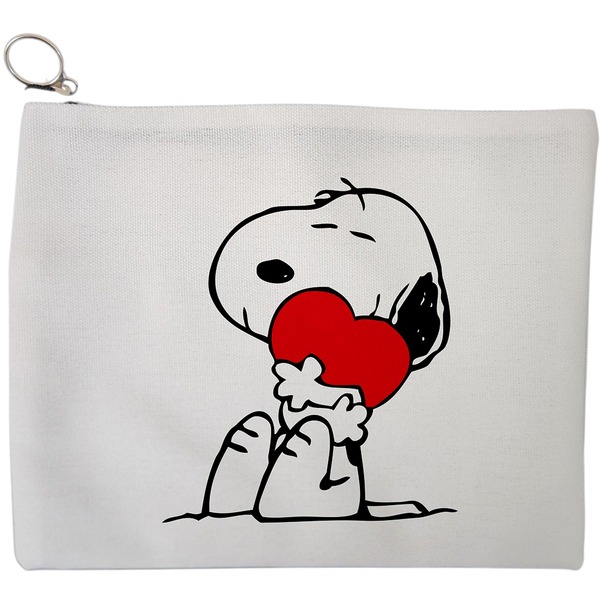 Portfard Cosmetice tip Plic, model Doggo Love, 23x18 cm, Alb, BEKZ® 9 Portfard Cosmetice tip Plic model Doggo Love 23x18 cm Alb BEKZ®