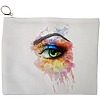 Portfard Cosmetice tip Plic, model Eye Art Pattern, 23x18 cm, Alb, BEKZ® 13 Portfard Cosmetice tip Plic model Eye Art Pattern 23x18 cm Alb BEKZ®