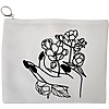 Portfard Cosmetice tip Plic, model Floral Hand, 23x18 cm, Alb, BEKZ® 13 Portfard Cosmetice tip Plic model Floral Hand 23x18 cm Alb BEKZ®