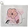 Portfard Cosmetice tip Plic, model Floral Line, 23x18 cm, Alb, BEKZ® 13 Portfard Cosmetice tip Plic model Floral Line 23x18 cm Alb BEKZ®