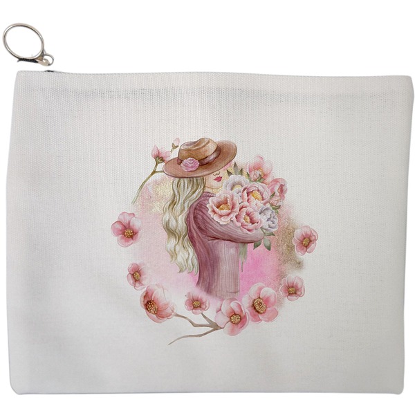 Portfard Cosmetice tip Plic, model Floral Romance, 23x18 cm, Alb, BEKZ® 9 Portfard Cosmetice tip Plic model Floral Romance 23x18 cm Alb BEKZ®