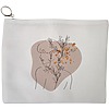 Portfard Cosmetice tip Plic, model Flower Girl, 23x18 cm, Alb, BEKZ® 13 Portfard Cosmetice tip Plic model Flower Girl 23x18 cm Alb BEKZ®