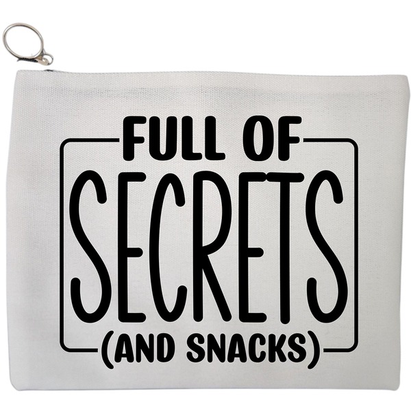 Portfard Cosmetice tip Plic, model Full of secrects and snacks, 23x18 cm, Alb, BEKZ® 9 Portfard Cosmetice tip Plic model Full of secrects and snacks 23x18 cm Alb BEKZ®