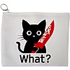 Portfard Cosmetice tip Plic, model Funny Black Cat, 23x18 cm, Alb, BEKZ® 13 Portfard Cosmetice tip Plic model Funny Black Cat 23x18 cm Alb BEKZ®