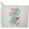 Portfard Cosmetice tip Plic, model Geometrica Pastel, 23x18 cm, Alb, BEKZ® 13 Portfard Cosmetice tip Plic model Geometrica Pastel 23x18 cm Alb BEKZ®