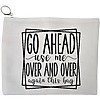 Portfard Cosmetice tip Plic, model Go ahead use me, over and over again this bag 2, 23x18 cm, Alb, BEKZ® 13 Portfard Cosmetice tip Plic model Go ahead use me over and over again this bag 2 23x18 cm Alb BEKZ®