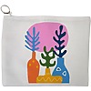 Portfard Cosmetice tip Plic, model Gradina Abstracta, 23x18 cm, Alb, BEKZ® 13 Portfard Cosmetice tip Plic model Gradina Abstracta 23x18 cm Alb BEKZ®