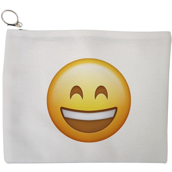 Portfard Cosmetice tip Plic, model Happy Emoji, 23x18 cm, Alb, BEKZ® 9 Portfard Cosmetice tip Plic model Happy Emoji 23x18 cm Alb BEKZ®