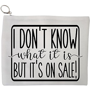 Portfard Cosmetice tip Plic, model I don’t know what it is, but it's on sale!, 23x18 cm, Alb, BEKZ®