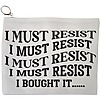 Portfard Cosmetice tip Plic, model I must restist, 23x18 cm, Alb, BEKZ® 13 Portfard Cosmetice tip Plic model I must restist 23x18 cm Alb BEKZ®