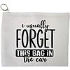 Portfard Cosmetice tip Plic, model I usually forget this bag in the car, 23x18 cm, Alb, BEKZ® 13 Portfard Cosmetice tip Plic model I usually forget this bag in the car 23x18 cm Alb BEKZ®