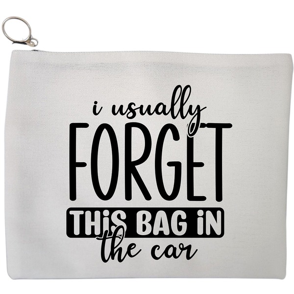 Portfard Cosmetice tip Plic, model I usually forget this bag in the car, 23x18 cm, Alb, BEKZ® 9 Portfard Cosmetice tip Plic model I usually forget this bag in the car 23x18 cm Alb BEKZ®