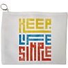 Portfard Cosmetice tip Plic, model Keep Life Simple, 23x18 cm, Alb, BEKZ® 13 Portfard Cosmetice tip Plic model Keep Life Simple 23x18 cm Alb BEKZ®