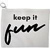 Portfard Cosmetice tip Plic, model Keep it Fun, 23x18 cm, Alb, BEKZ® 13 Portfard Cosmetice tip Plic model Keep it Fun 23x18 cm Alb BEKZ®