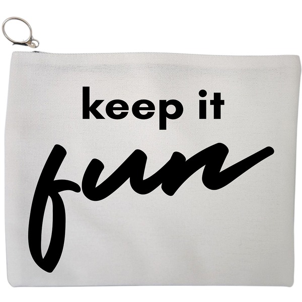 Portfard Cosmetice tip Plic, model Keep it Fun, 23x18 cm, Alb, BEKZ® 9 Portfard Cosmetice tip Plic model Keep it Fun 23x18 cm Alb BEKZ®