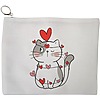 Portfard Cosmetice tip Plic, model Kitty Love, 23x18 cm, Alb, BEKZ® 13 Portfard Cosmetice tip Plic model Kitty Love 23x18 cm Alb BEKZ®