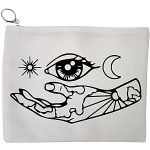 Portfard Cosmetice tip Plic, model Life in depth, 23x18 cm, Alb, BEKZ®