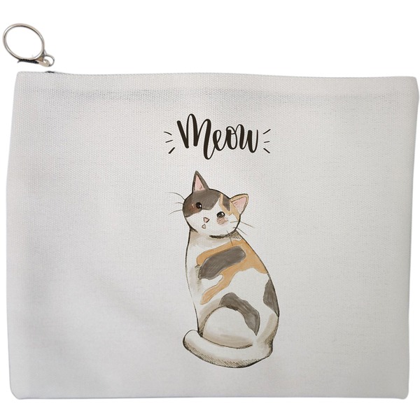 Portfard Cosmetice tip Plic, model Meow 2, 23x18 cm, Alb, BEKZ® 9 Portfard Cosmetice tip Plic model Meow 2 23x18 cm Alb BEKZ®