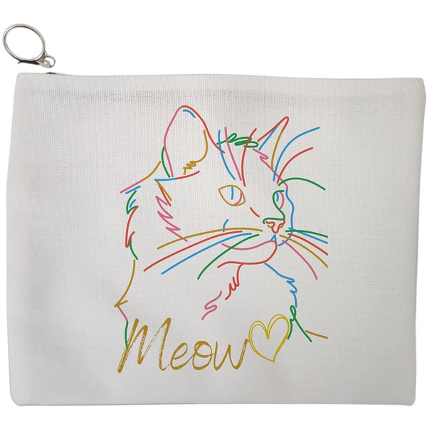 Portfard Cosmetice tip Plic, model Meow, 23x18 cm, Alb, BEKZ® 9 Portfard Cosmetice tip Plic model Meow 23x18 cm Alb BEKZ®
