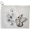 Portfard Cosmetice tip Plic, model Minimalist Butterfly, 23x18 cm, Alb, BEKZ® 13 Portfard Cosmetice tip Plic model Minimalist Butterfly 23x18 cm Alb BEKZ®