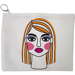 Portfard Cosmetice tip Plic, model Modern Makeup, 23x18 cm, Alb, BEKZ®