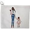 Portfard Cosmetice tip Plic, model Mom of Girls, 23x18 cm, Alb, BEKZ® 13 Portfard Cosmetice tip Plic model Mom of Girls 23x18 cm Alb BEKZ®