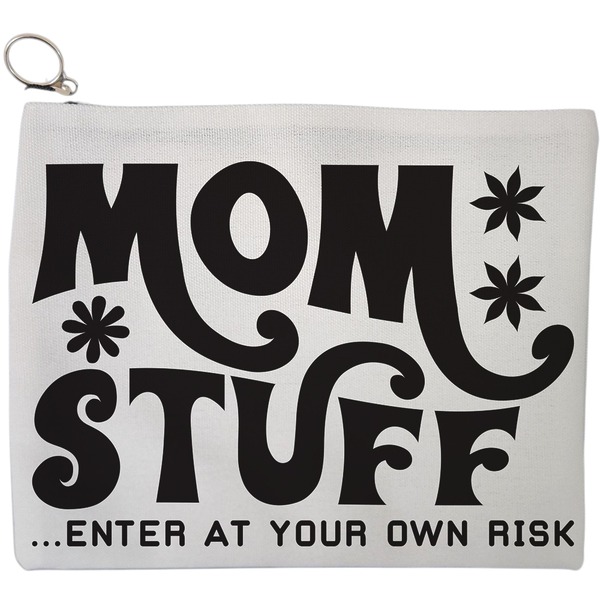 Portfard Cosmetice tip Plic, model Mom stuff, enter at your own risk, 23x18 cm, Alb, BEKZ® 9 Portfard Cosmetice tip Plic model Mom stuff enter at your own risk 23x18 cm Alb BEKZ®