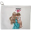Portfard Cosmetice tip Plic, model Mommy’s Girl, 23x18 cm, Alb, BEKZ® 13 Portfard Cosmetice tip Plic model Mommys Girl 23x18 cm Alb BEKZ®