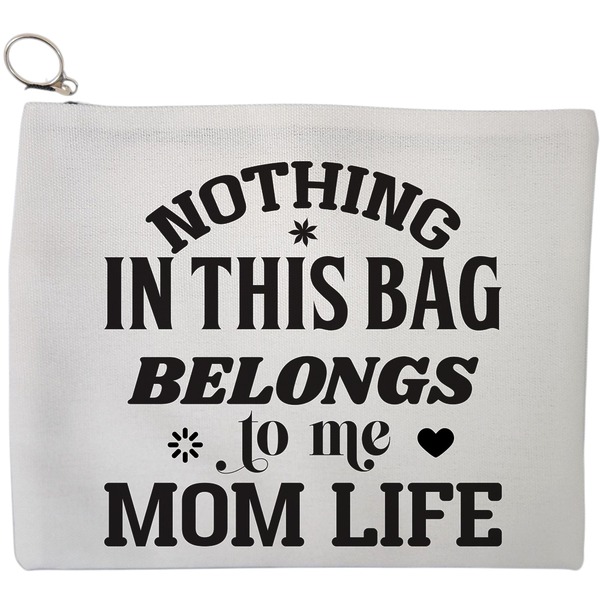 Portfard Cosmetice tip Plic, model Nothing in this bag belongs to me Mom Life, 23x18 cm, Alb, BEKZ® 9 Portfard Cosmetice tip Plic model Nothing in this bag belongs to me Mom Life 23x18 cm Alb BEKZ®