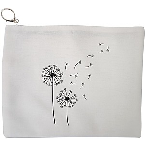 Portfard Cosmetice tip Plic, model Papadie Minimalisa, 23x18 cm, Alb, BEKZ®