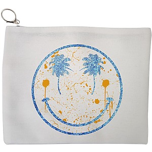 Portfard Cosmetice tip Plic, model Party Smile, 23x18 cm, Alb, BEKZ®