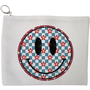 Portfard Cosmetice tip Plic, model Pattern, 23x18 cm, Alb, BEKZ®