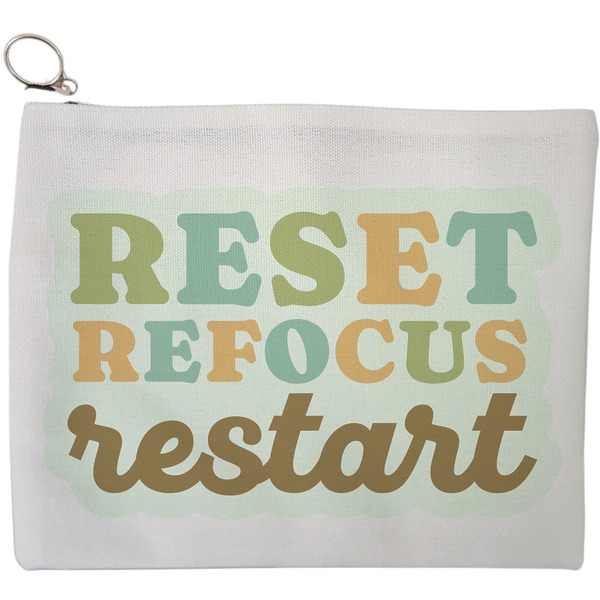 Portfard Cosmetice tip Plic, model RESET REFOCUS RESTART, 23x18 cm, Alb, BEKZ® 9 Portfard Cosmetice tip Plic model RESET REFOCUS RESTART 23x18 cm Alb BEKZ®