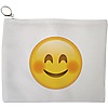 Portfard Cosmetice tip Plic, model Smiling Emoji, 23x18 cm, Alb, BEKZ® 13 Portfard Cosmetice tip Plic model Smiling Emoji 23x18 cm Alb BEKZ®