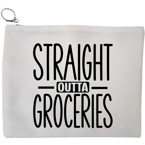 Portfard Cosmetice tip Plic, model Straight Outta Groceries, 23x18 cm, Alb, BEKZ® 9 Portfard Cosmetice tip Plic model Straight Outta Groceries 23x18 cm Alb BEKZ®