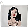 Portfard Cosmetice tip Plic, model Stylish Girl, 23x18 cm, Alb, BEKZ® 13 Portfard Cosmetice tip Plic model Stylish Girl 23x18 cm Alb BEKZ®
