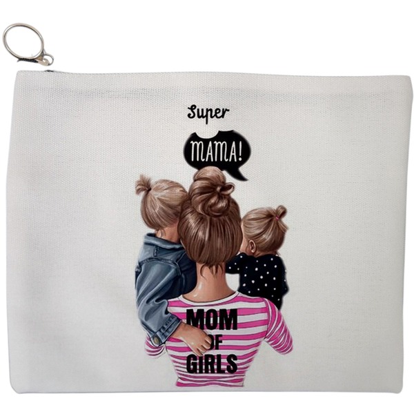 Portfard Cosmetice tip Plic, model Super Mama, 23x18 cm, Alb, BEKZ® 9 Portfard Cosmetice tip Plic model Super Mama 23x18 cm Alb BEKZ®