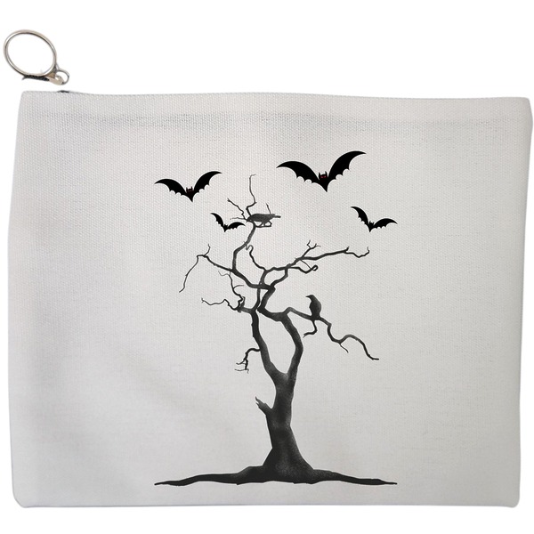 Portfard Cosmetice tip Plic, model The Haunted Tree, 23x18 cm, Alb, BEKZ® 9 Portfard Cosmetice tip Plic model The Haunted Tree 23x18 cm Alb BEKZ®