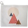 Portfard Cosmetice tip Plic, model Triangles, 23x18 cm, Alb, BEKZ® 13 Portfard Cosmetice tip Plic model Triangles 23x18 cm Alb BEKZ®