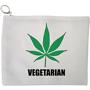 Portfard Cosmetice tip Plic, model Vegetarian, 23x18 cm, Alb, BEKZ®