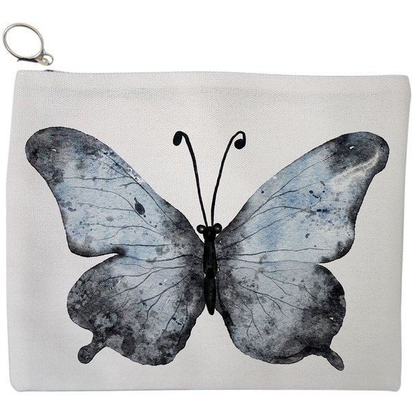 Portfard Cosmetice tip Plic, model Watercolor Butterfly 2, 23x18 cm, Alb, BEKZ® 9 Portfard Cosmetice tip Plic model Watercolor Butterfly 2 23x18 cm Alb BEKZ®
