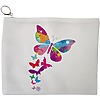 Portfard Cosmetice tip Plic, model Watercolor Butterfly, 23x18 cm, Alb, BEKZ® 13 Portfard Cosmetice tip Plic model Watercolor Butterfly 23x18 cm Alb BEKZ®