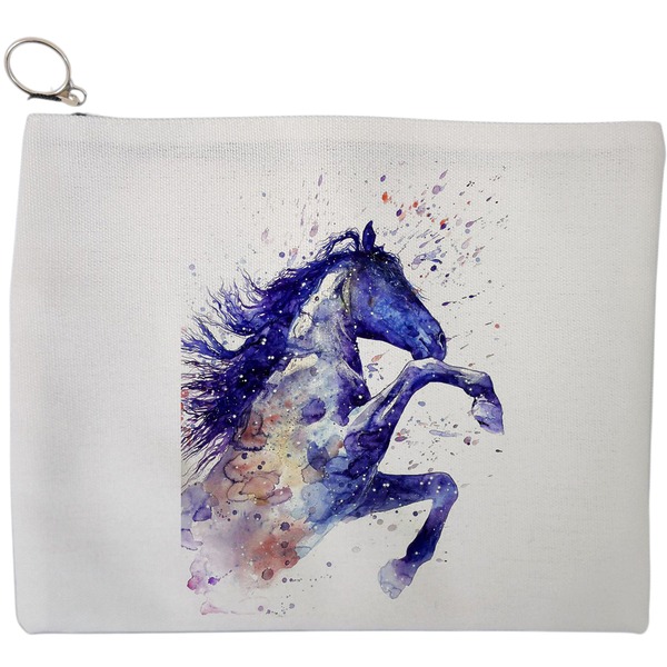 Portfard Cosmetice tip Plic, model Watercolor Horse, 23x18 cm, Alb, BEKZ® 9 Portfard Cosmetice tip Plic model Watercolor Horse 23x18 cm Alb BEKZ®