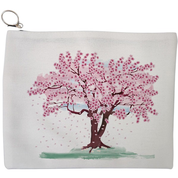 Portfard Cosmetice tip Plic, model Watercolor Tree, 23x18 cm, Alb, BEKZ® 9 Portfard Cosmetice tip Plic model Watercolor Tree 23x18 cm Alb BEKZ®