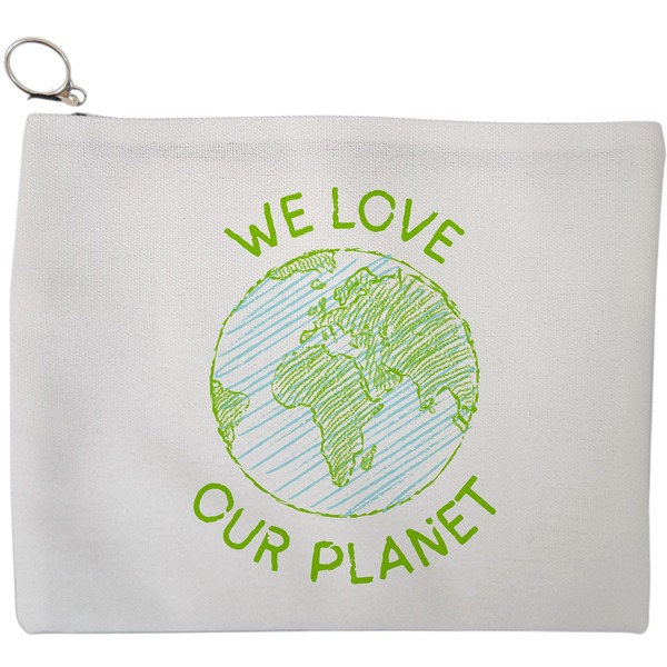 Portfard Cosmetice tip Plic, model We Love Our Planet, 23x18 cm, Alb, BEKZ® 9 Portfard Cosmetice tip Plic model We Love Our Planet 23x18 cm Alb BEKZ®