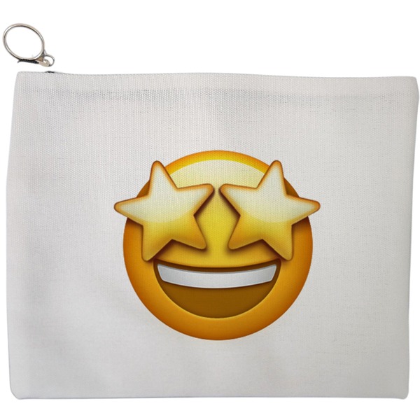 Portfard Cosmetice tip Plic, model Wow Emoji, 23x18 cm, Alb, BEKZ® 9 Portfard Cosmetice tip Plic model Wow Emoji 23x18 cm Alb BEKZ®
