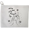 Portfard Cosmetice tip Plic, model You’re free to be different, 23x18 cm, Alb, BEKZ® 13 Portfard Cosmetice tip Plic model Youre free to be different 23x18 cm Alb BEKZ®